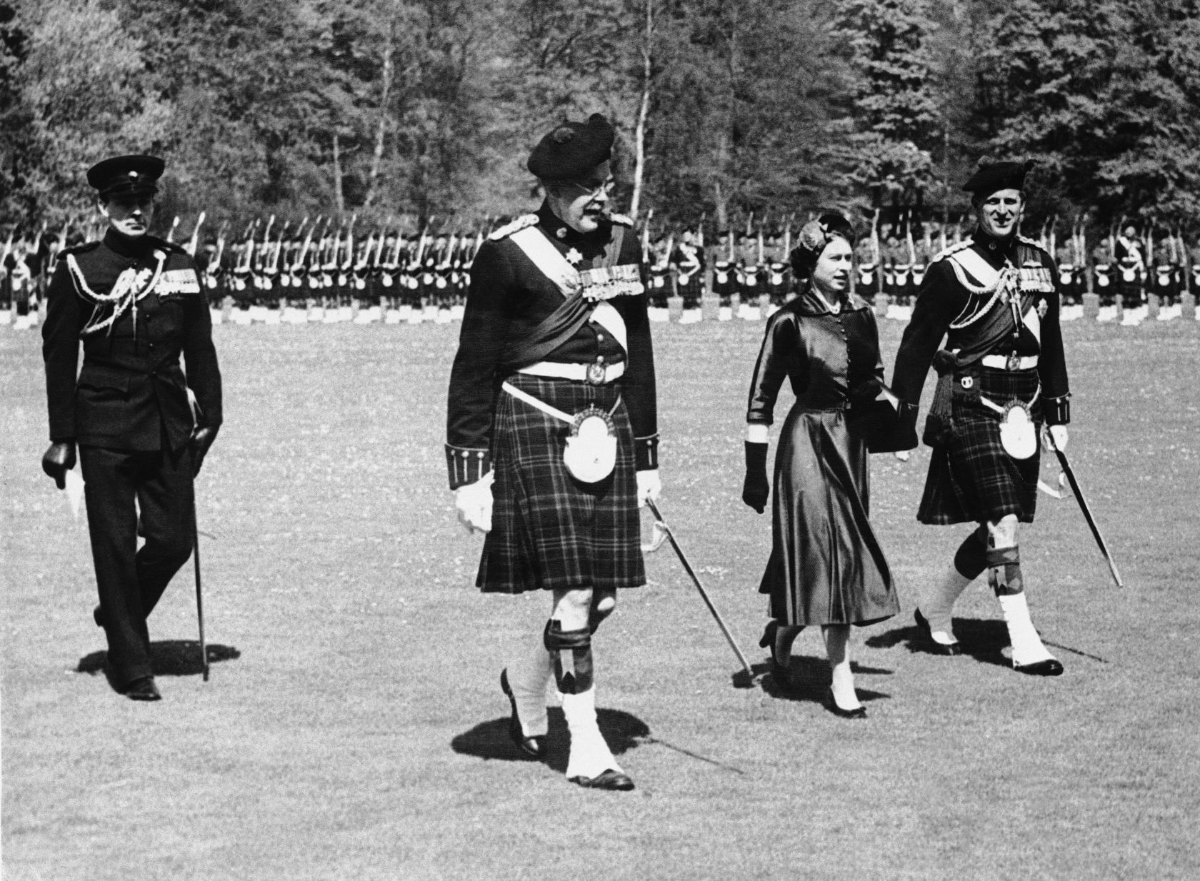 1955: Queen Elizabeth II and Prince Philip